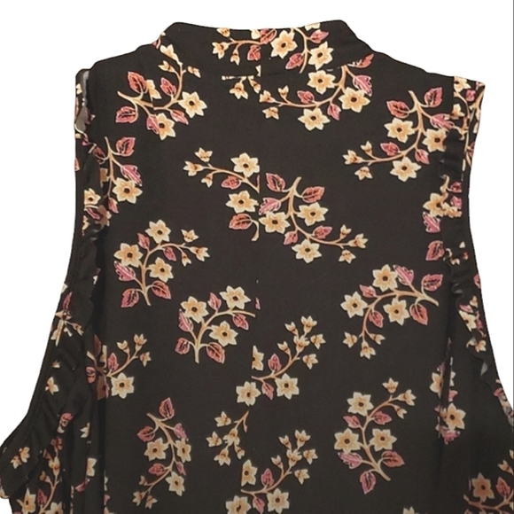 [Trixxi]  Floral Cold Shoulder Dress  Size Large - Picture 8 of 13